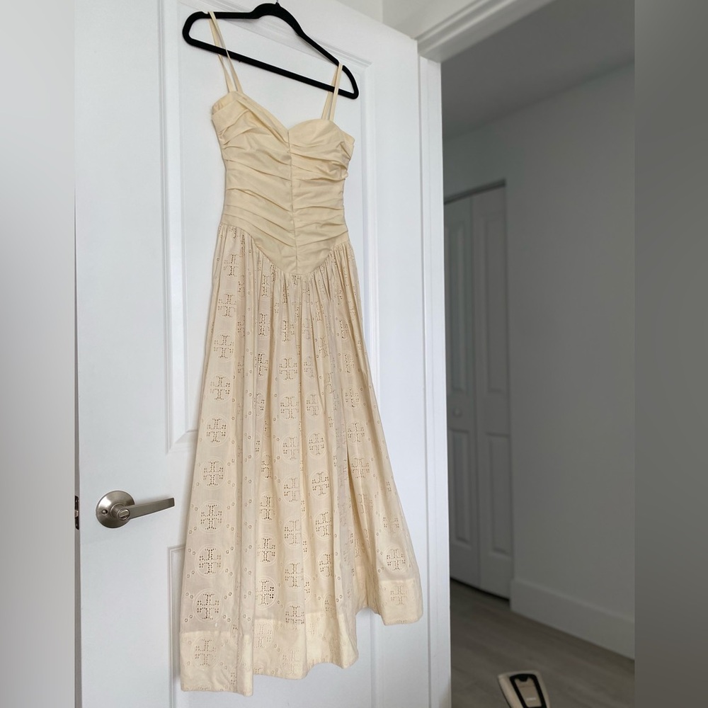NWT Tory Burch Broderie Anglaise Hook And Eye Dress $898 0 - Picture 6 of 13